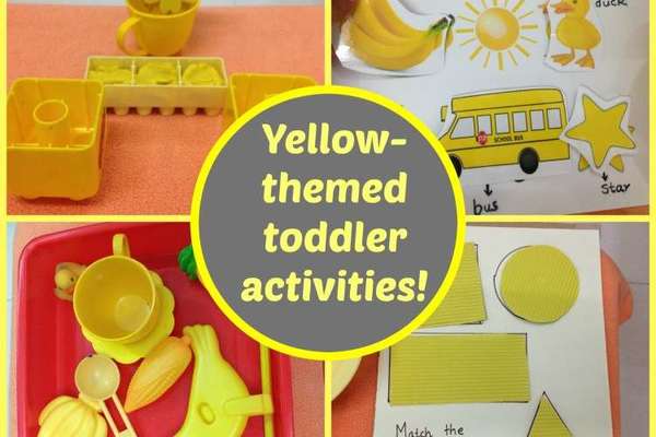 Yellow Themed Toddler Activities!