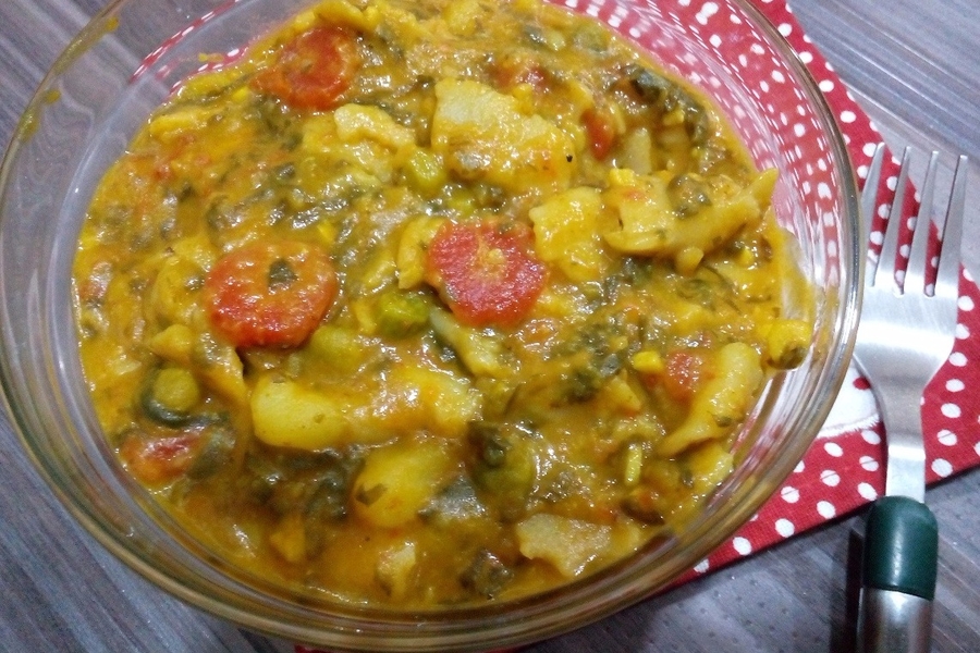 Dal And Vegetable Stew &#8211; One Dish Meal For Pregnant Ladies