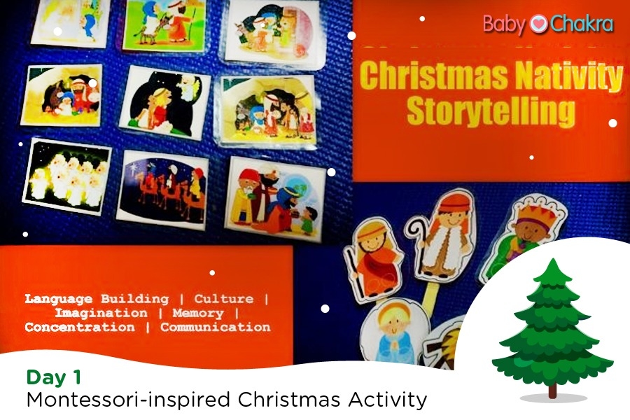 Day 1 Montessori-Inspired Christmas Activity With Your Toddler