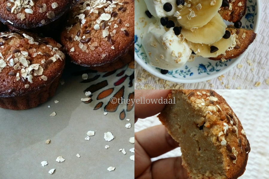Banana &amp; Oats Blender Muffins