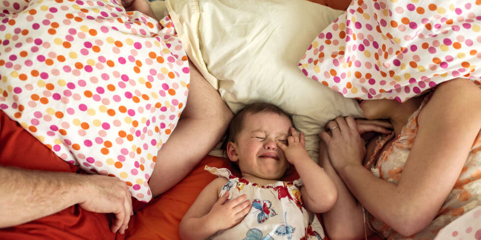 baby troubling parents