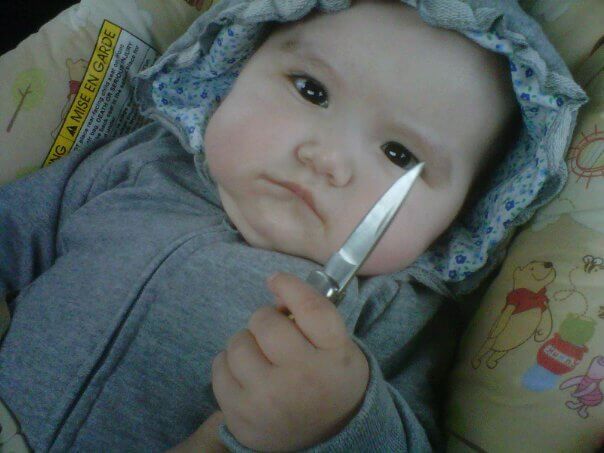 cutting baby nails