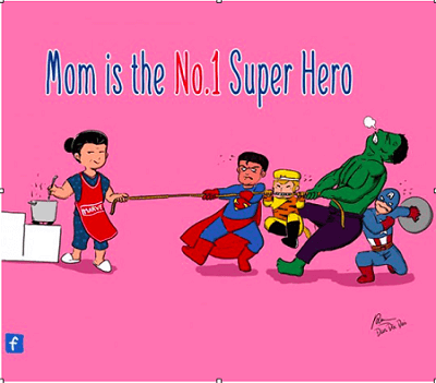 Image of a superhero Mom