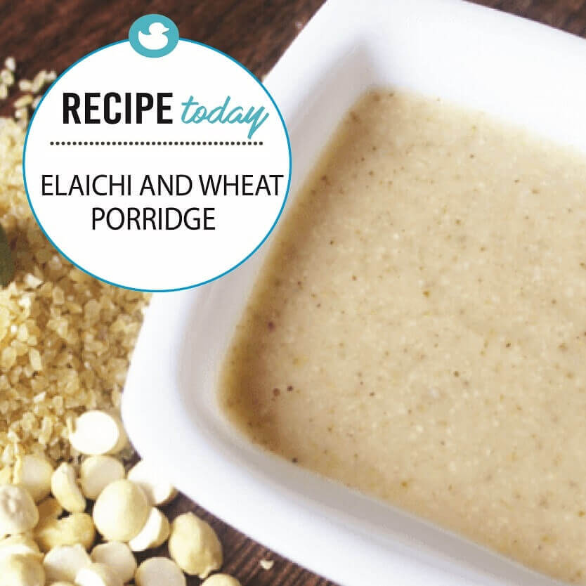 elaichi and wheat porridge